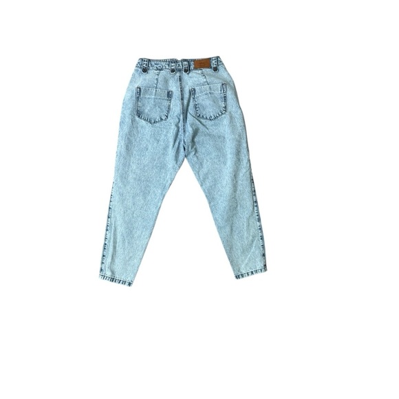 Blue Ankle Cropped High-Waisted Jeans - Picture 5 of 7